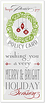 Merry & Bright Policy Card H6160L-A